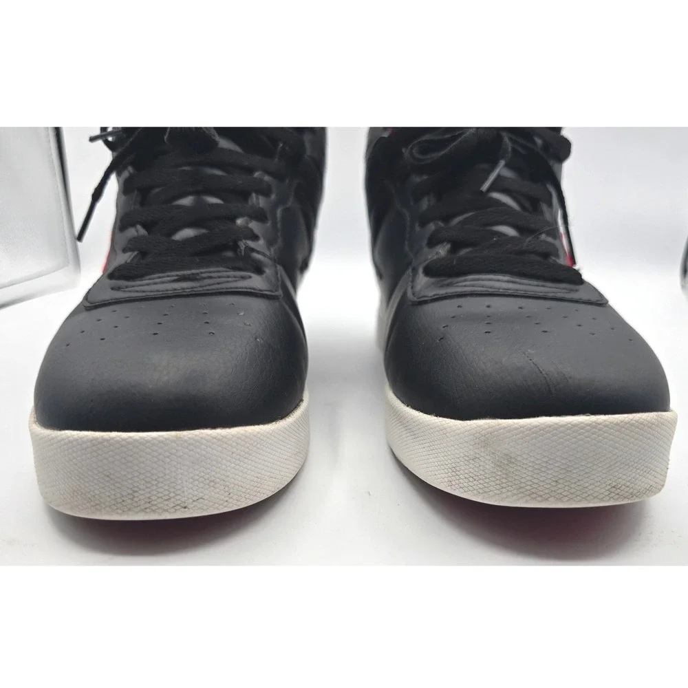 Fila Vulc 13 Mid Plus Mens Sneakers Black Red High Top 1CM00349-014 Size 9.5